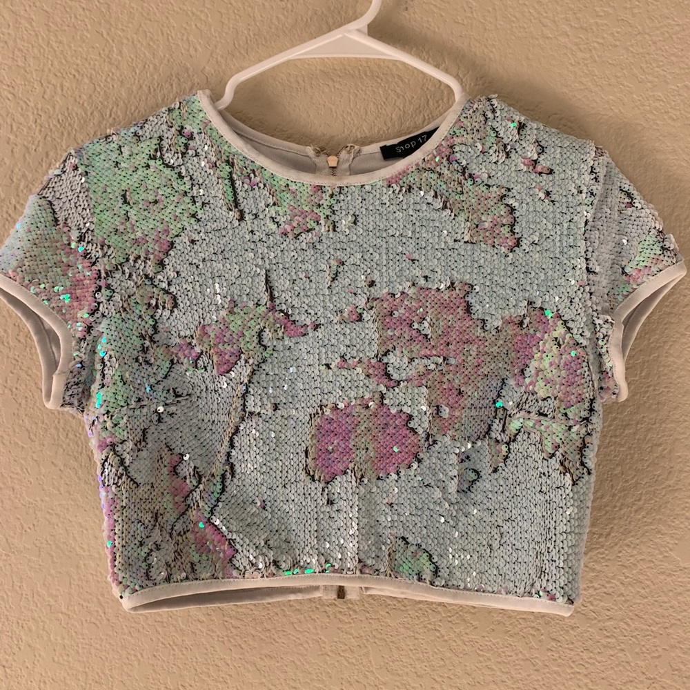 Shop 17 Sequins crop top